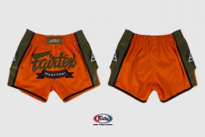 Fairtex Slim Cut Shorts-Orange