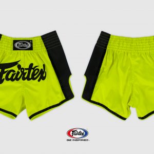 Fairtex Slim Cut Shorts-Lime Green