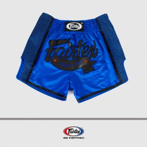 Fairtex Slim Cut Shorts-Blue/Black