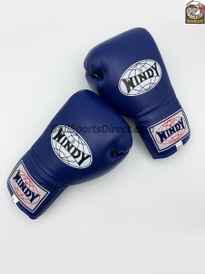 Windy Muay Thai Boxing Gloves BGL with Lace Up Closure Blue