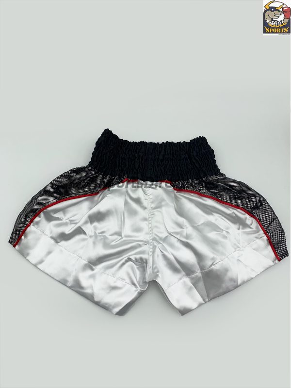 Top King-Muay Thai Shorts-White/Grey