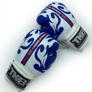 Top King Boxing Gloves World Series blue and white