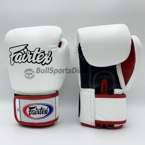 Fairtex BGV1-3T Universal White Black Red Boxing Gloves