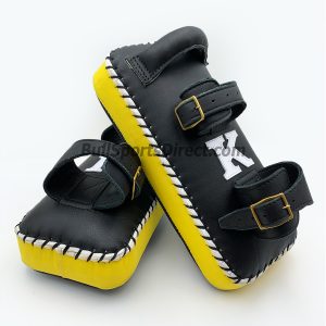 K-Kick Pads- Double Strap-Black Yellow