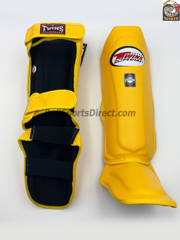 Twins Yellow Shin Pads-SGL-10