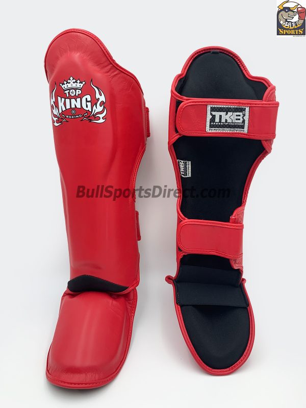 The best red Pro Muay Thai shin pads