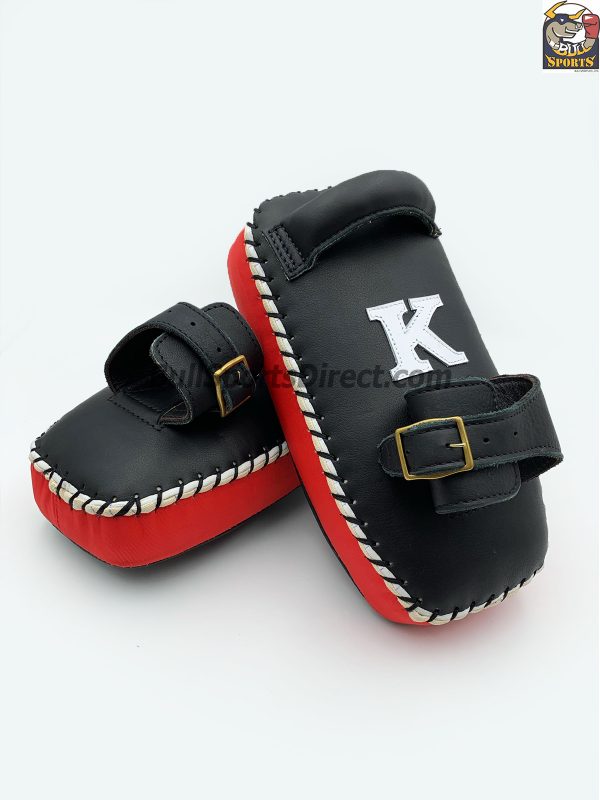 K-Kick Pads- Black Red Single Strap