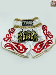 Top King Muay Thai Shorts-White