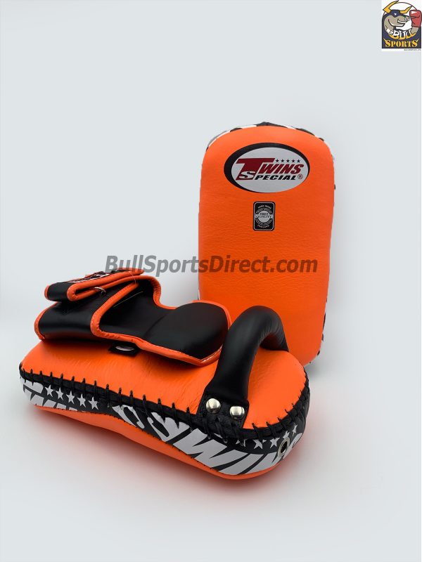 Twins-KPL-12 Deluxe Kicking Pads Orange Black