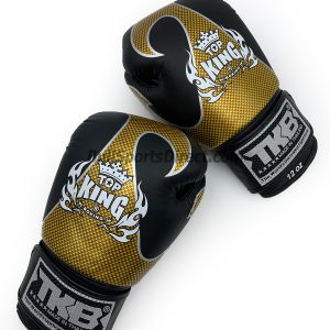 Black and gold Top King boxing gloves empower01