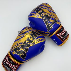 Twins FBGV-TW2 Blue Gold Boxing Gloves