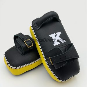 K-Kick Pads-Single Strap-Black Yellow