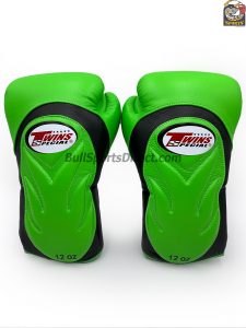 Twins BGVL-6 Black Green Boxing Gloves