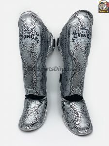 Unique Pro Muay Thai shin pads Top King super snake TKSGSS-02