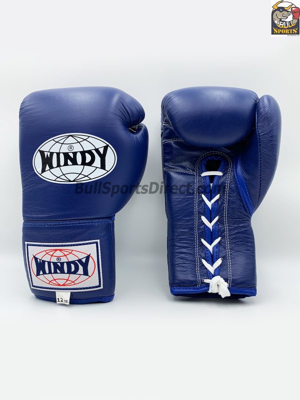 Windy Boxing Gloves BGL Lace Up Blue