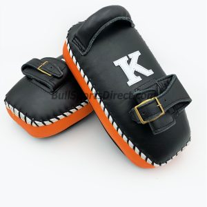 K-Kick Pads-Black Orange Single Strap