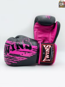 Twins Black Pink Boxing Gloves FBGV-TW3