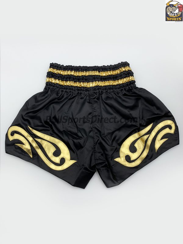 Top King Muay Thai Shorts-Black/Gold
