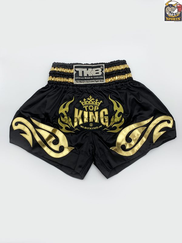 Top King Muay Thai Shorts-Black/Gold