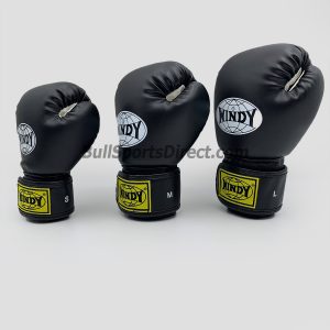 Windy Black Boxing Gloves BGVH+K