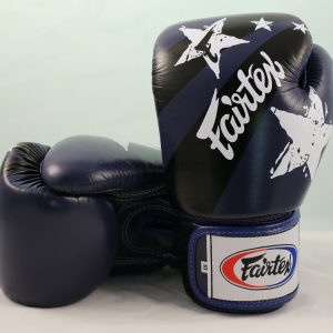 Fairtex Boxing Gloves Nation Print Blue Tight Fit