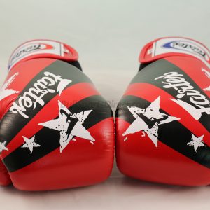 Fairtex Boxing Gloves Red Nation Print BGV1