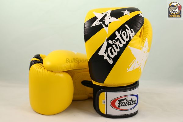 Fairtex BGV1 Nation Universal Yellow Muay Thai Gloves