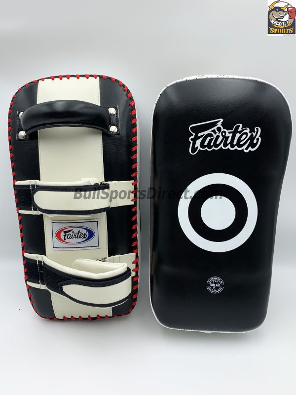 Fairtex-Curved Kick Pads Black/White