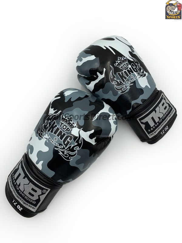 Top King Boxing Gloves Grey Army Series