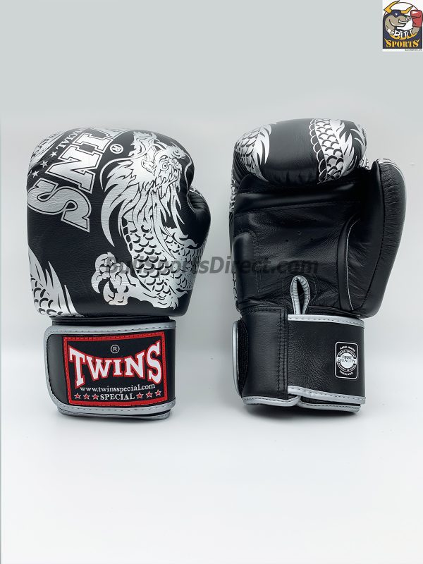 Twins Boxing Gloves FBGV-49 Silver Black