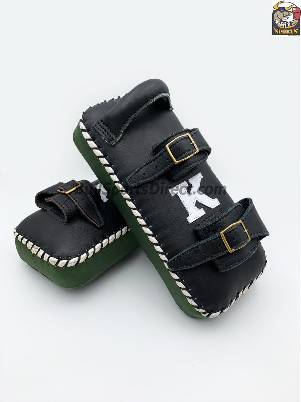 K-Kick Pads- Double Strap-Black Green