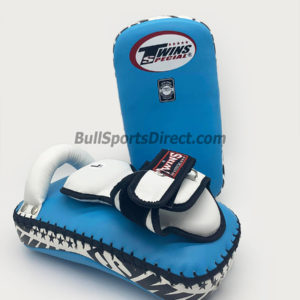 Twins-KPL-12 Light Blue White Deluxe Kicking Pads