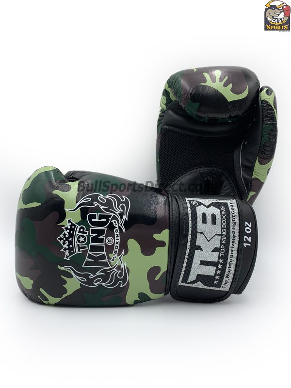 Green Top King Boxing Gloves Army series