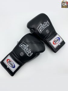 Fairtex BGL6 Red Lace Tie Closure Gloves, Pro Competition