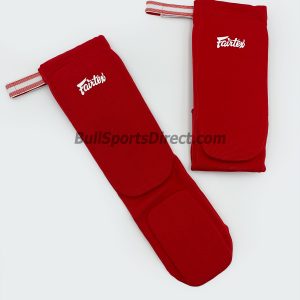 Fairtex-Elastic Shin Pads-Red