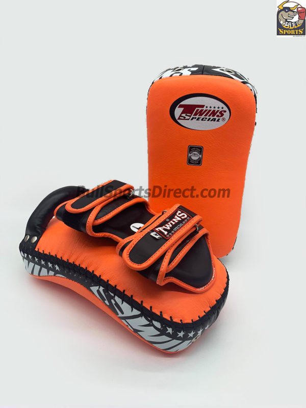 Twins-KPL-12 Deluxe Kicking Pads Orange Black