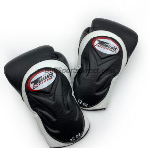 BGVL6 Black White Sparring Boxing Gloves by Twins