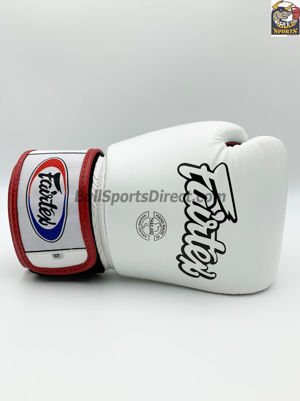 Fairtex BGV1-3T Boxing Gloves - White Black Red