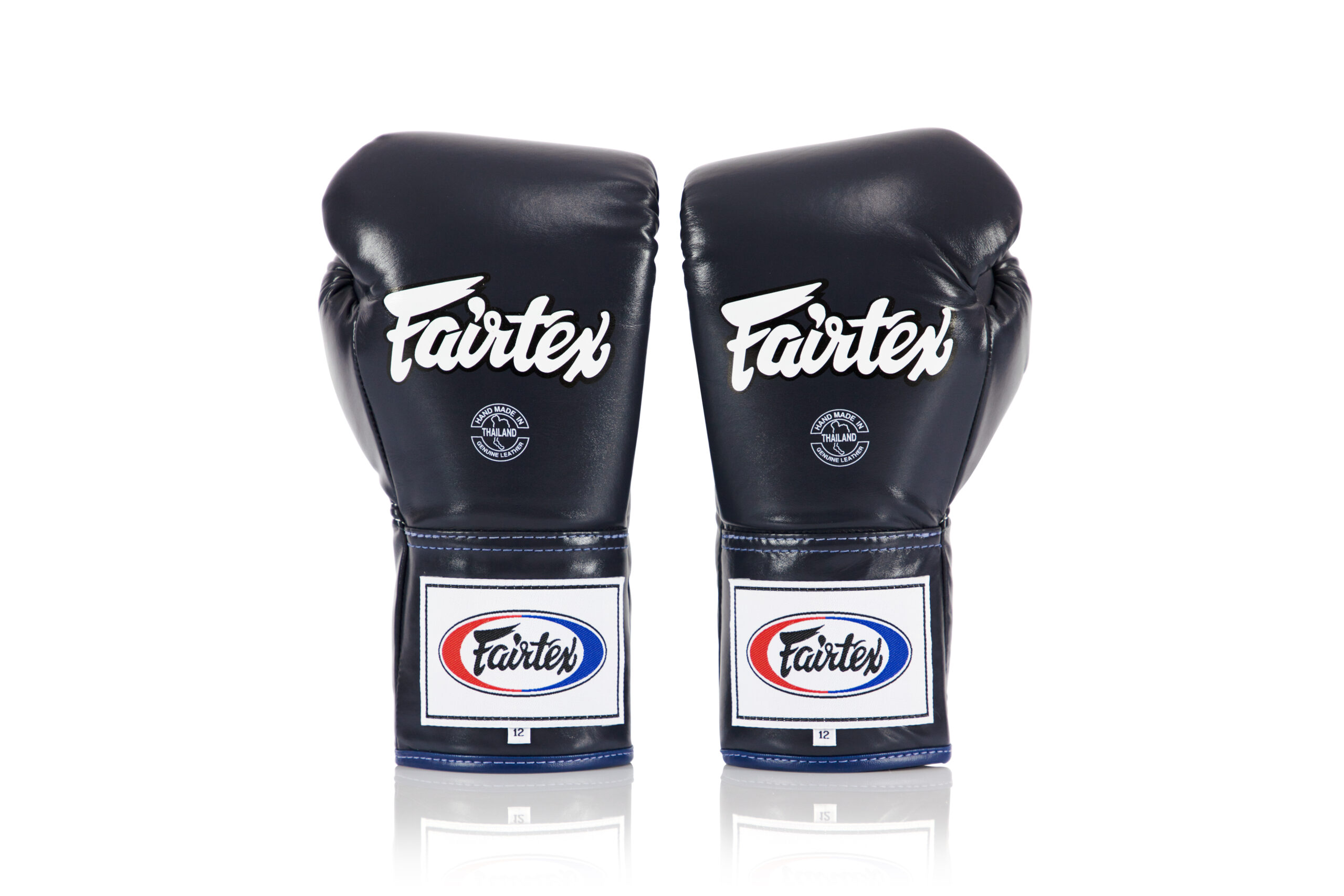 Fairtex BGL6 Muay Thai Kick Boxing Gloves – Pro Competition Lace-Up, 8-18 Oz, White/Black/Red
