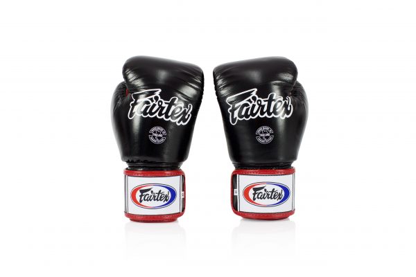 Fairtex BGV1-3T Black White Red Boxing Gloves