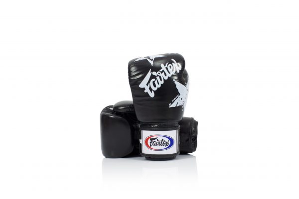 Fairtex Boxing Gloves Nation Print Black Tight Fit