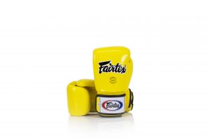 Fairtex BGV1 Universal Breathable Yellow Gloves Tight-Fit Design