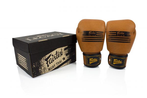 Fairtex BGV21 Muay Thai Legacy Boxing Gloves with Brown Color