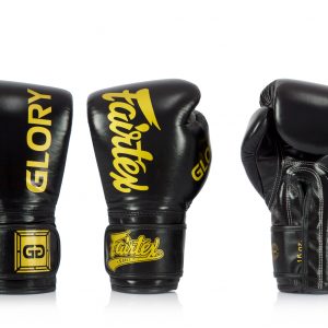 Fairtex X Glory Black Competition Gloves – Velcro