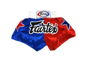 Fairtex Muay Thai Shorts-2 Tones Blue Red