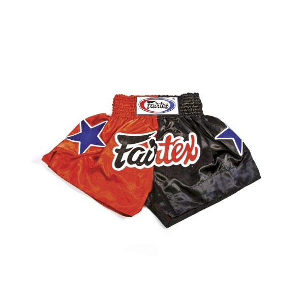 Fairtex Muay Thai Shorts- 2 Tones Red and Black