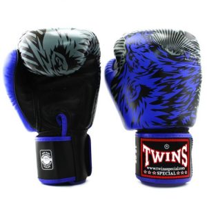 Twins FBGV-50-Blue Wolf Boxing Gloves