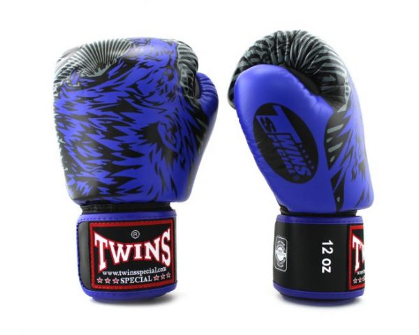 Twins Boxing Gloves-FBGV-50-Wolf Blue