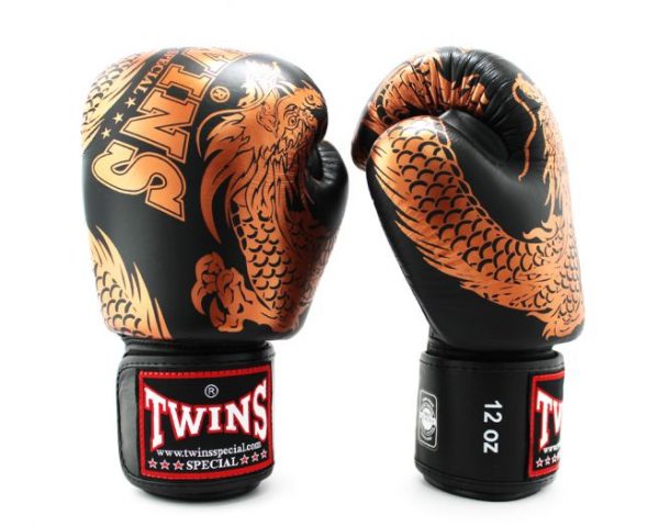 Twins Boxing Gloves-FBGV-49 Copper Black