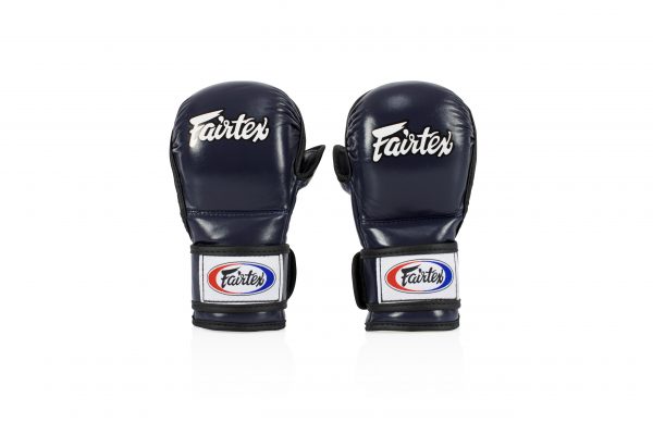Fairtex FGV15 Blue Double Wrist Wrap Closure MMA Sparring Gloves